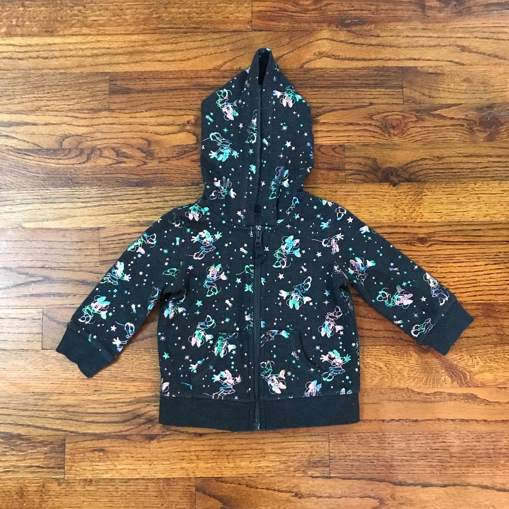 Girls Disney Hooded Hoodie Jacket Coat 
Minnie Mouse Winter Full Zip Sweater - Picture 13 of 14
